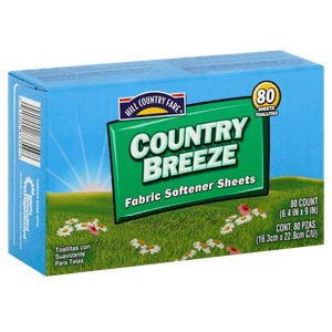 HCF Toallitas Suavizantes de Tela para Secadora Country Breeze con 80 pz