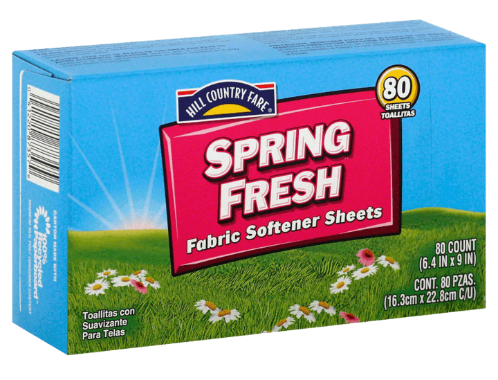 HCF Toallitas Suavizantes de Tela para Secadora Spring Fresh con