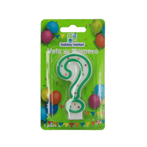 Vela Confetti Signo de Interrogacion 24 pz