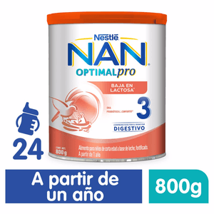 Fórmula Infantil 3 Optimal Pro Baja en Lactosa 1 800 g Fórmula Infantil 3 Optimal Pro Baja en Lactosa 1  800 Gr