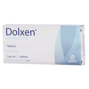 Dolxen 250 Mg 20 Tabletas Naproxeno Gen 20 Pz