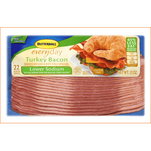 Butterball Tocino de Pavo Bajo en Sodio 340 g