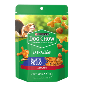 Purina Dog Chow Abrazzos Galletitas para Perro Adulto Sabor a Pollo Bolsa de 225 g