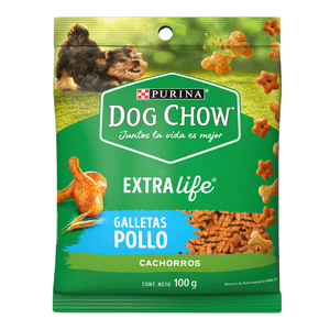 Purina Dog Chow Abrazzos Galletitas para Cachorro Sabor a Pollo 100 g