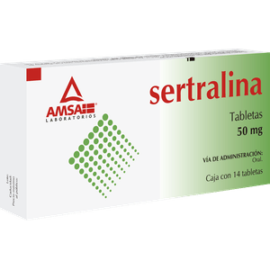 Sertralina 50 Mg 14 Tabletas Gen 14 Pz