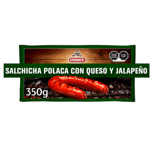 Salchicha Polaca con Queso Y Jalapeño 350 Gr