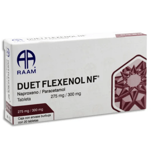 Duet Flexenol NF Naproxeno / Parecetamol 20 Tabletas