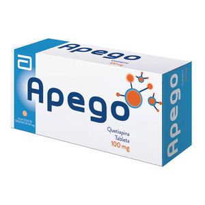 Apego 100 Mg 30 Tab Quetiapina 30 Pz