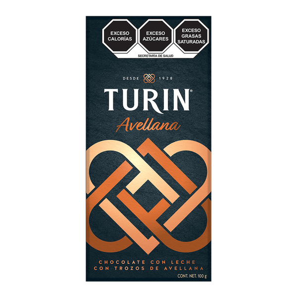 Turin Chocolate con Leche con Avellanas 100 g HEB México