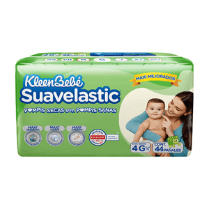 Pañales KleenBebé Suavelastic Etapa 4 Grande Unisex 44 Piezas