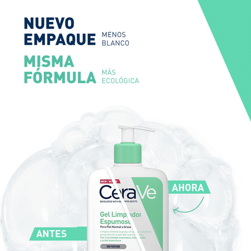 Cerave Gel Limpiador Espumoso