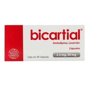 Bicartial 2.5mg-50mg con 30 Caps Bicartial 2.5mg 1 Pz