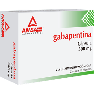 Gabapentina  300 Mg 15 Capsulas Gen 15 Pz