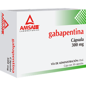 Gabapentina 300 Mg 30 Capsulas Gen 30 Pz