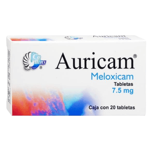 Auricam Meloxicam 7.5 mg 20 Tabletas