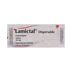 Lamictal 100 Mg Disper Tab 14 Lamotrigina 14 Pz