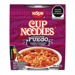 Sopa Cup Noodels Intensa Camaron Fuego 64 Gr