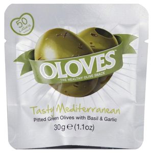 Oloves Aceitunas Albahaca Y Ajo 30 g