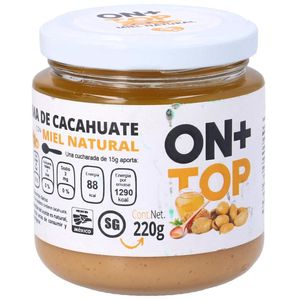 On Top Crema de Cacahuate Sin Azucar con Mi 220 g