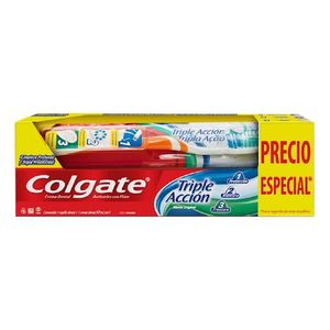 Colgate Triple Acción Cepillo de Dientes + Pasta Dental de 50 ml