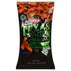 HEB Texas Corn Chips Chile Limón 298 g