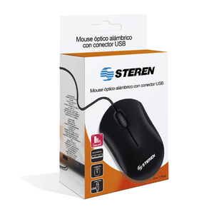 Mouse Alámbrico Com-518 1000 Dpi Negro 1 Pz