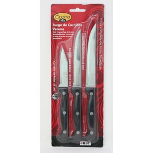 Set 3 Cuchillos Pelador Carne 1 Pz