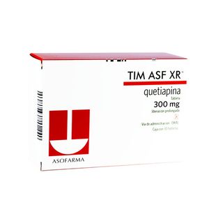 Tim Asf Xr 300 Mg C/ 30 Tab Quetiapina 30 Pz