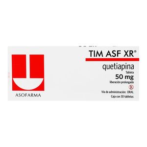 Tim-Asf Xr 50 Mg C/30 Tab Quetiapina 30 Pz