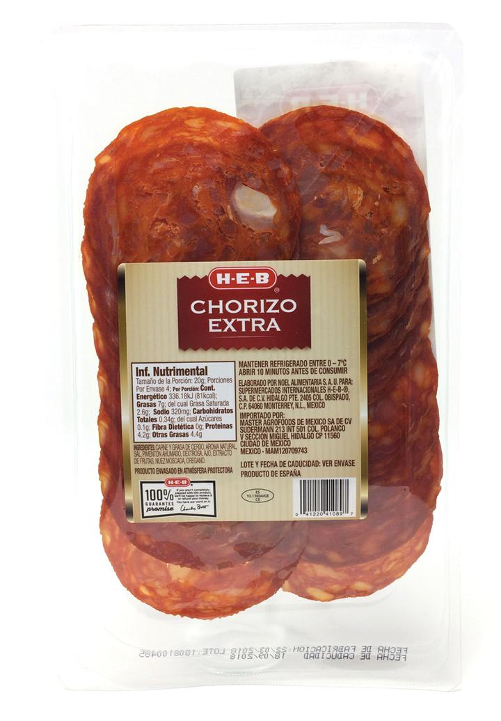 Heb Chorizo Extra 80 g HEB México