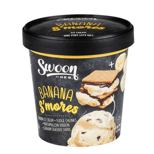 Helado By HEB Platano Smore 473 ml