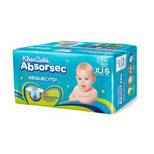 Pañales Absorsec Xj 80 Pz