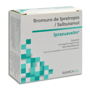 Iprasuavelin Bromuro de Ipratropio 10 Ampolletas