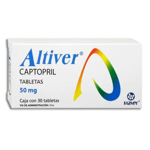 Altiver Captopril 50 mg 30 Tabletas