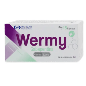 Wermy 300mg Cap Gabapentina Gen 15 Pz