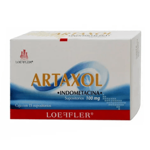 Artaxol Indometacina 100 mg 15 Supositorios