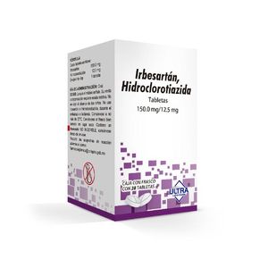 Irbesartan Hidroclorotiazida 150mg/12.5mg Tab 14 Pz