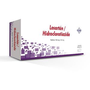 Losartan Hidroclorotiazida 100/25mg Grag 15 Pz