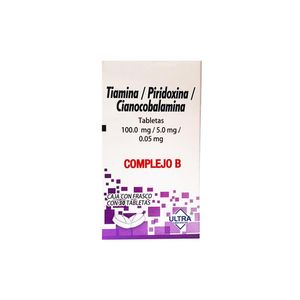 Complejo B 100/5/0.5 Mg 30 Taabletas Gen 30 Pz