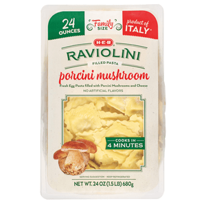 HEB Porcini Mushrooms Raviolini 680 g