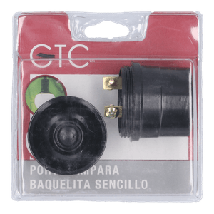 Portalámpara Gtc Baquelita Sencillo 1 Pz