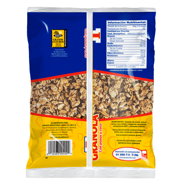 Granvita Granola Granola Con Pasas 400 G - H-E-B México