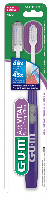 Cepillo dental eléctrico a pilas 360º Sonic Slim Tip suave blister