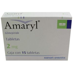 Amaryl 2 Mg 15 Tab Glimepirida 15 Pz