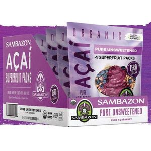 Fruta Congelada Acai sin Azucar Organico 400 g