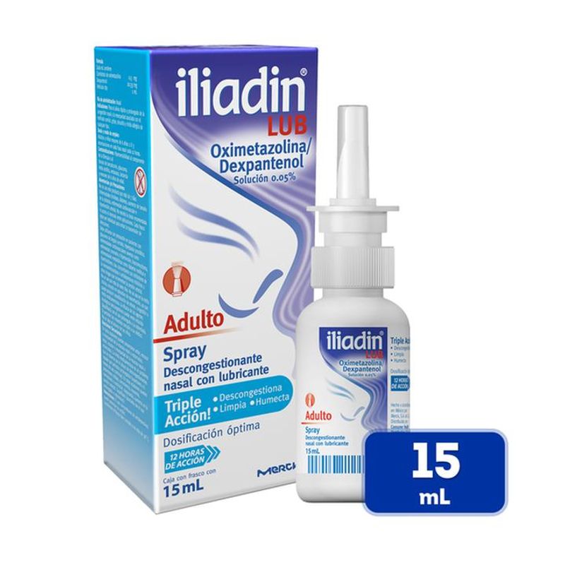 Descongestionante Nasal Iliadin Lub Infantil Spray Con Lubricante