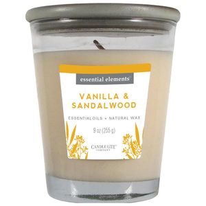 Vela Essential Elements Vanilla Sandalwood 9oz 1 Pz