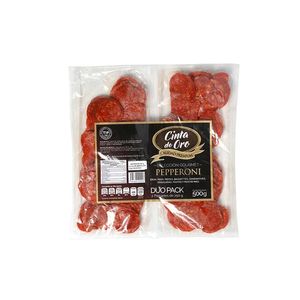 Cinta de Oro Pepperoni Rebanado Duo Pack 500 g