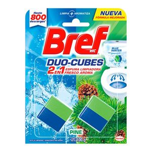 Pastillas Limpiadoras Bref WC Duo Cubos Pino 100 g Bref Pastilla Duo Cubes Pine 100 g