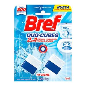 Pastillas Limpiadoras Bref WC Duo Cubos Higiene 100 g Bref Pastilla Duo Cubes Higiene 100 g